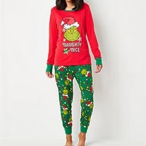 The Grinch Naughty and Nice PJ Set Size M